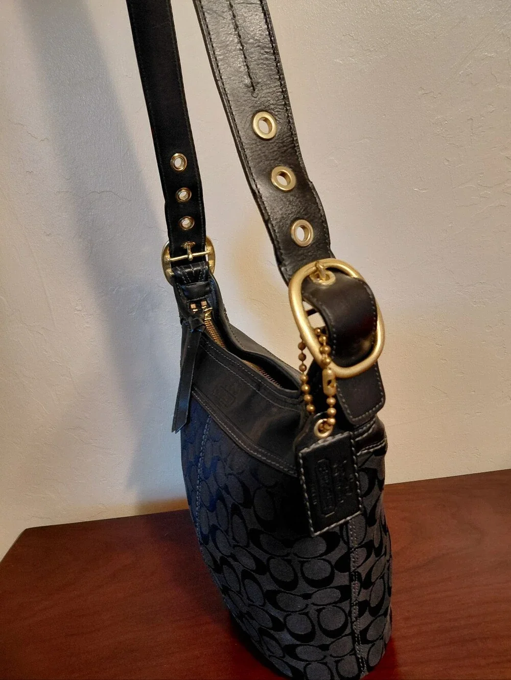 Coach Bleecker Signature Jacquard Duffle Style Bag # 11437